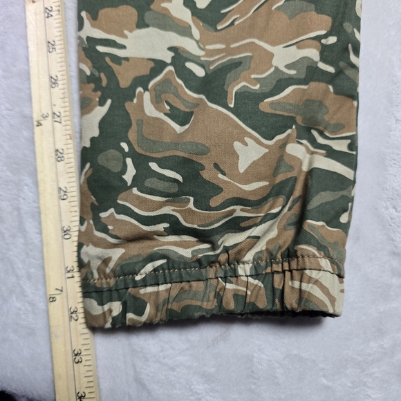 Sears Roebuck & Co Vintage Men’s Camo Jogger Pants Elastic Waist Band Sz Lg - Picture 5 of 9